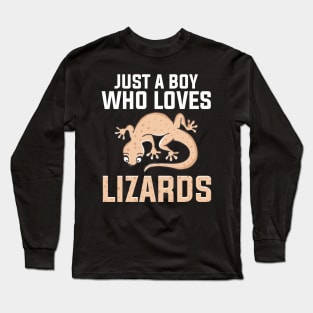 Just a boy who loves Lizards Long Sleeve T-Shirt